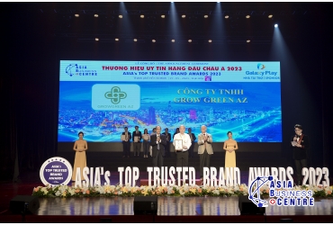GrowGreen AZ lọt Top 10 Thương hiệu uy tín hàng đầu châu Á