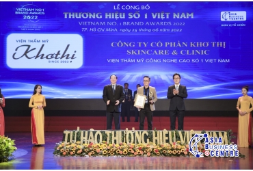 Viện thẩm mỹ Khơ Thị nhận giải “Thương hiệu Số 1 Việt Nam 2022”
