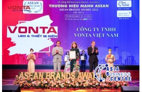 VONTA Việt Nam vinh dự nhận giải ‘Thương hiệu mạnh ASEAN 2022’