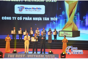 Công Ty Cổ Phần Nhựa Tân Tiến khẳng định vị thế Top 10 Thương Hiệu Tốt Nhất Việt Nam 2026