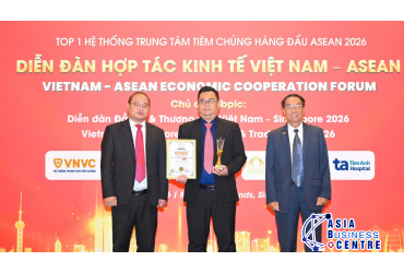 VNVC được vinh danh top 1 hệ thống trung tâm tiêm chủng hàng đầu ASEAN 2026