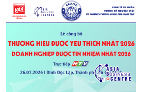 V/V: NHẬN HỒ SƠ ĐĂNG KÝ CHƯƠNG TRÌNH THƯƠNG HIỆU ĐƯỢC YÊU THÍCH 2026 