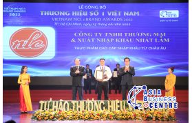 Nhất Lâm Imex vinh dự nhận giải thưởng “Thương hiệu Số 1 Việt Nam 2022”